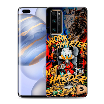Силиконовый чехол на Huawei Honor 30 Pro с принтом Дональд Дак Деньги Силиконовый чехол на Huawei Honor 30 Pro с принтом Дональд Дак Деньги