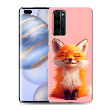 Силиконовый чехол на Huawei Honor 30 Pro с принтом милая лиса Силиконовый чехол на Huawei Honor 30 Pro с принтом милая лиса