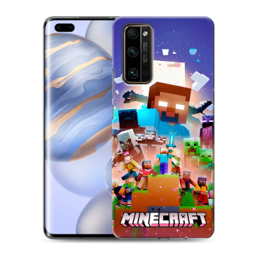 Силиконовый чехол на Huawei Honor 30 Pro с принтом Майнкрафт Minecraft Силиконовый чехол на Huawei Honor 30 Pro с принтом Майнкрафт Minecraft