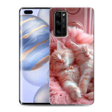 Силиконовый чехол на Huawei Honor 30 Pro с принтом котята котики Силиконовый чехол на Huawei Honor 30 Pro с принтом котята котики
