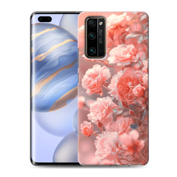 Силиконовый чехол на Huawei Honor 30 Pro с принтом Розы цветы Силиконовый чехол на Huawei Honor 30 Pro с принтом Розы цветы