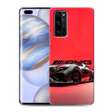 Силиконовый чехол на Huawei Honor 30 Pro с принтом Мерседес Mercedes AMG