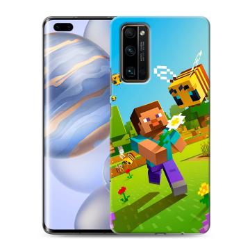Силиконовый чехол на Huawei Honor 30 Pro с принтом Майнкрафт Minecraft Силиконовый чехол на Huawei Honor 30 Pro с принтом Майнкрафт Minecraft