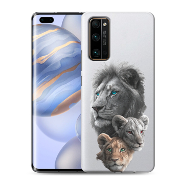 Силиконовый чехол на Huawei Honor 30 Pro с принтом Львы
