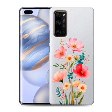 Силиконовый чехол на Huawei Honor 30 Pro с принтом Цветы