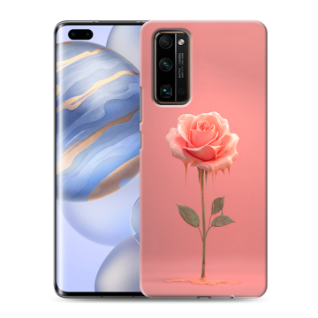 Силиконовый чехол на Huawei Honor 30 Pro с принтом Розовая роза