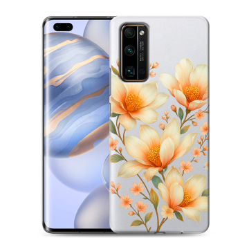 Силиконовый чехол на Huawei Honor 30 Pro с принтом Цветы