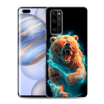 Силиконовый чехол на Huawei Honor 30 Pro с принтом Медведь