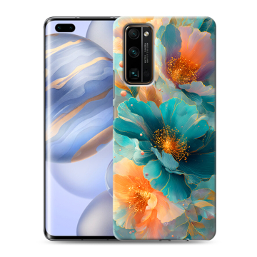 Силиконовый чехол на Huawei Honor 30 Pro с принтом Цветы