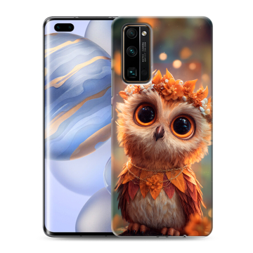 Силиконовый чехол на Huawei Honor 30 Pro с принтом Милая сова