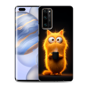 Силиконовый чехол на Huawei Honor 30 Pro с принтом Смешной кот Силиконовый чехол на Huawei Honor 30 Pro с принтом Смешной кот
