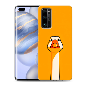 Силиконовый чехол на Huawei Honor 30 Pro с принтом Смешная утка Силиконовый чехол на Huawei Honor 30 Pro с принтом Смешная утка