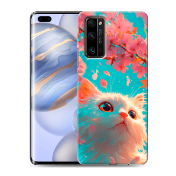 Силиконовый чехол на Huawei Honor 30 Pro с принтом Красивый кот Силиконовый чехол на Huawei Honor 30 Pro с принтом Красивый кот