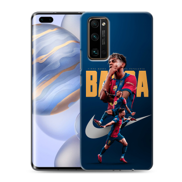 Силиконовый чехол на Huawei Honor 30 Pro с принтом Барселона Barca Yamal Силиконовый чехол на Huawei Honor 30 Pro с принтом Барселона Barca Yamal