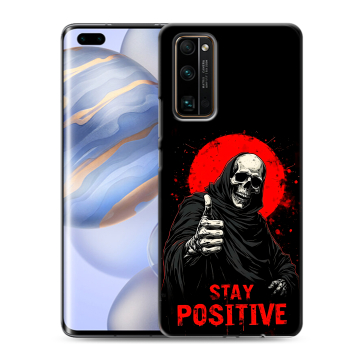 Силиконовый чехол на Huawei Honor 30 Pro с принтом смешной скелет
