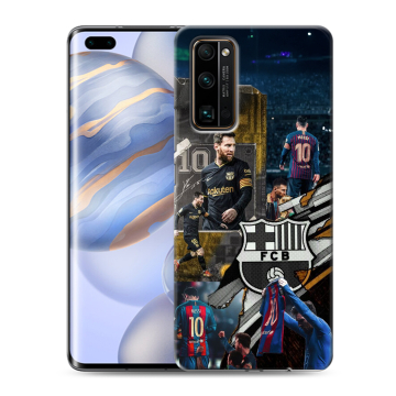 Силиконовый чехол на Huawei Honor 30 Pro с принтом Messi Barcelona Силиконовый чехол на Huawei Honor 30 Pro с принтом Messi Barcelona