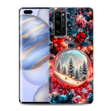 Силиконовый чехол на Huawei Honor 30 Pro с принтом Новый год