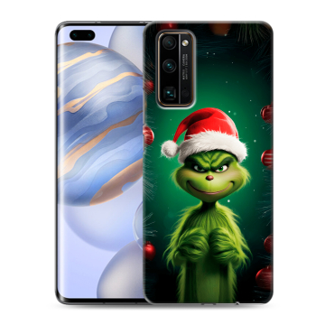 Силиконовый чехол на Huawei Honor 30 Pro с принтом Гринч Новый год Рождество