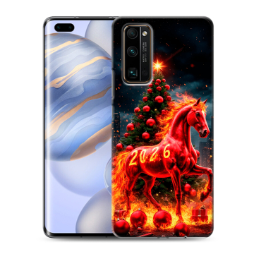Силиконовый чехол на Huawei Honor 30 Pro с принтом Новый год