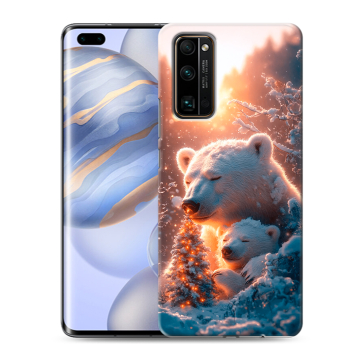 Силиконовый чехол на Huawei Honor 30 Pro с принтом Новый год