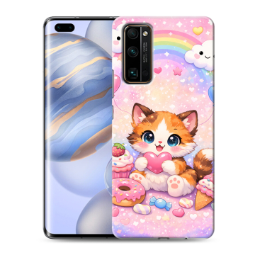 Силиконовый чехол на Huawei Honor 30 Pro с принтом для девочек Силиконовый чехол на Huawei Honor 30 Pro с принтом для девочек
