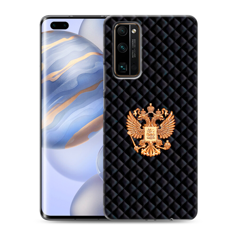 Силиконовый чехол на Huawei Honor 30 Pro с принтом Герб России принт Силиконовый чехол на Huawei Honor 30 Pro с принтом Герб России принт