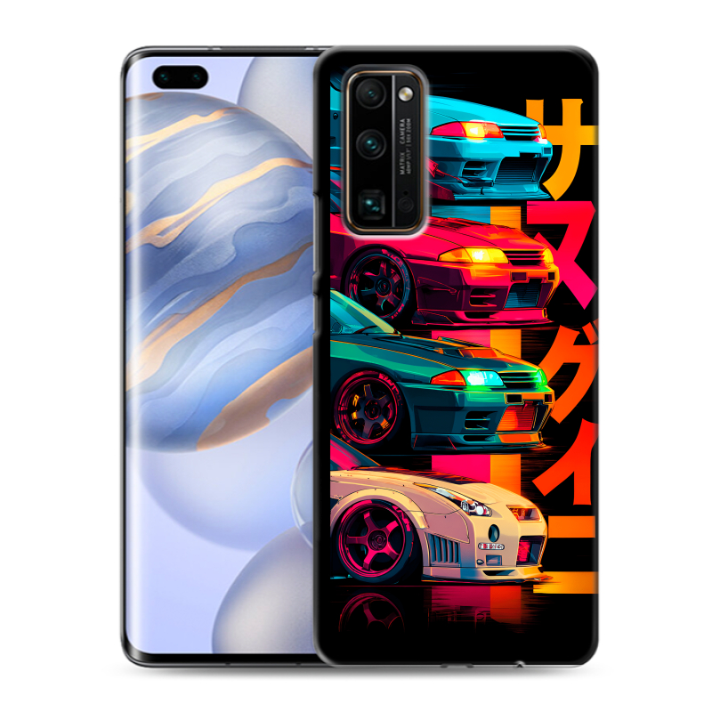 Силиконовый чехол на Huawei Honor 30 Pro с принтом Гоночные машины Силиконовый чехол на Huawei Honor 30 Pro с принтом Гоночные машины
