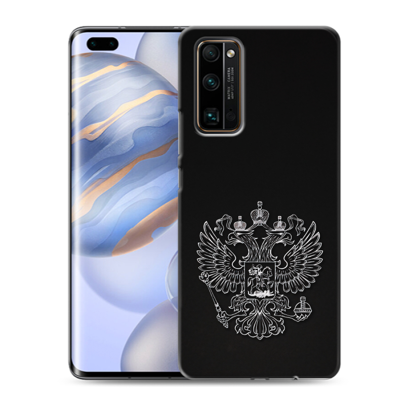 Силиконовый чехол на Huawei Honor 30 Pro с принтом Герб России Силиконовый чехол на Huawei Honor 30 Pro с принтом Герб России