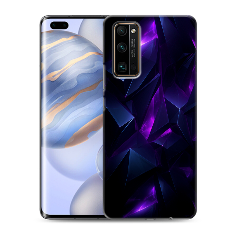 Силиконовый противоударный чехол на Huawei Honor 30 Pro с принтом Абстракиция Силиконовый противоударный чехол на Huawei Honor 30 Pro с принтом Абстракиция