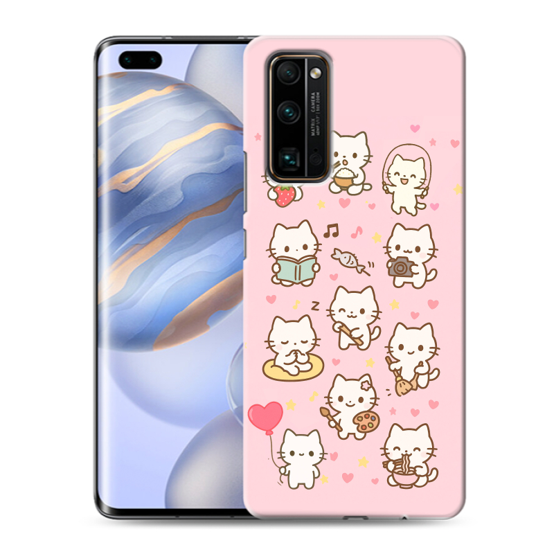 Силиконовый противоударный чехол на Huawei Honor 30 Pro с принтом Hello Kitty Хелоу Кити Силиконовый противоударный чехол на Huawei Honor 30 Pro с принтом Hello Kitty Хелоу Кити