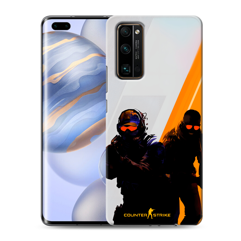 Силиконовый противоударный чехол на Huawei Honor 30 Pro с принтом Контер страйк Counter strike Силиконовый противоударный чехол на Huawei Honor 30 Pro с принтом Контер страйк Counter strike