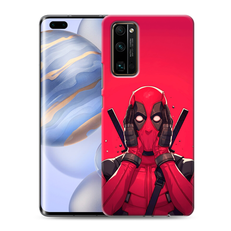 Силиконовый противоударный чехол на Huawei Honor 30 Pro с принтом Дедпул Deadpool Силиконовый противоударный чехол на Huawei Honor 30 Pro с принтом Дедпул Deadpool