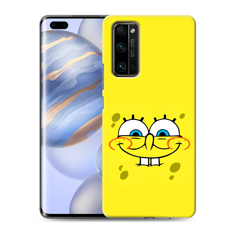 Силиконовый чехол на Huawei Honor 30 Pro с принтом спанчбоб спанч боб Силиконовый чехол на Huawei Honor 30 Pro с принтом спанчбоб спанч боб