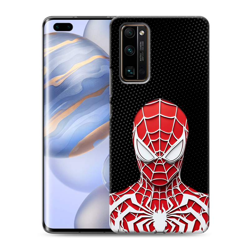 Силиконовый противоударный чехол на Huawei Honor 30 Pro с принтом человек паук spiderman Силиконовый противоударный чехол на Huawei Honor 30 Pro с принтом человек паук spiderman
