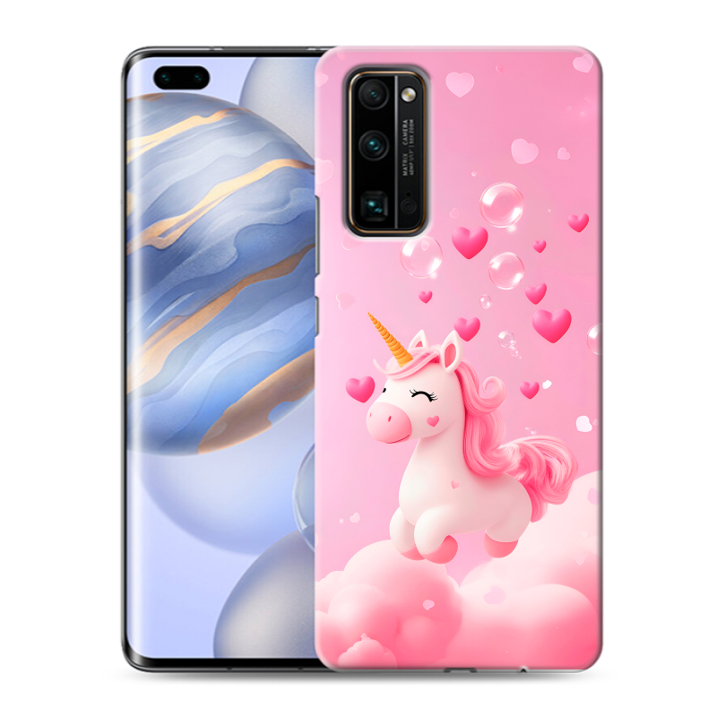 Силиконовый чехол на Huawei Honor 30 Pro с принтом Единорог Силиконовый чехол на Huawei Honor 30 Pro с принтом Единорог