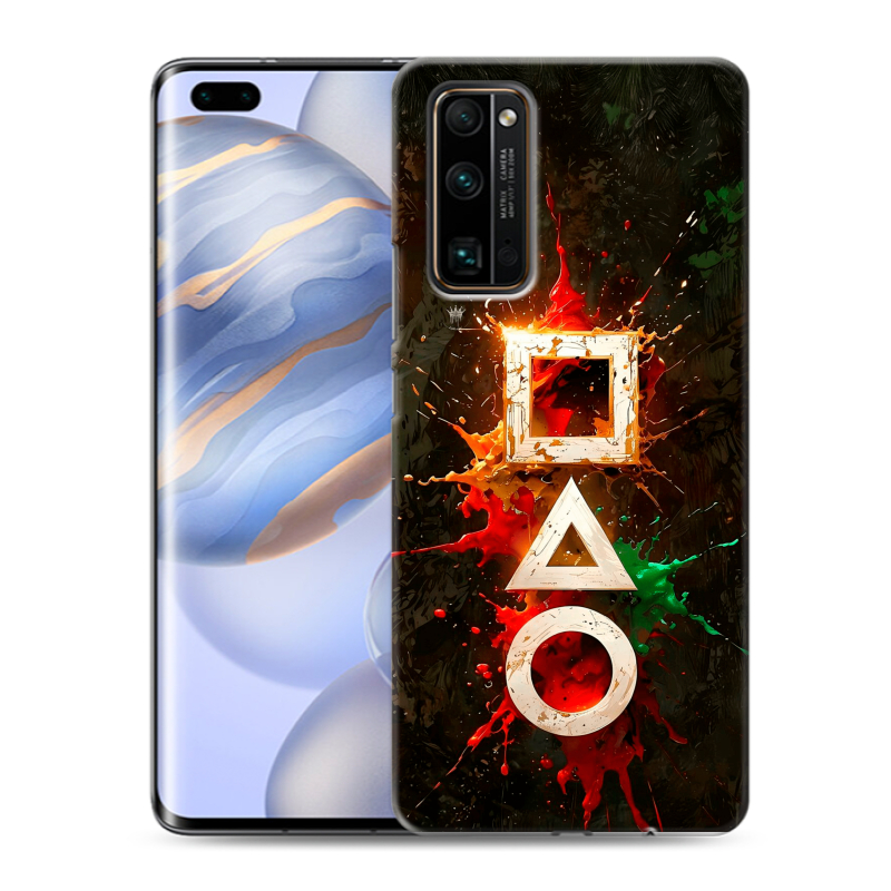 Силиконовый противоударный чехол на Huawei Honor 30 Pro с принтом Squid Game Игра кальмара Силиконовый противоударный чехол на Huawei Honor 30 Pro с принтом Squid Game Игра кальмара