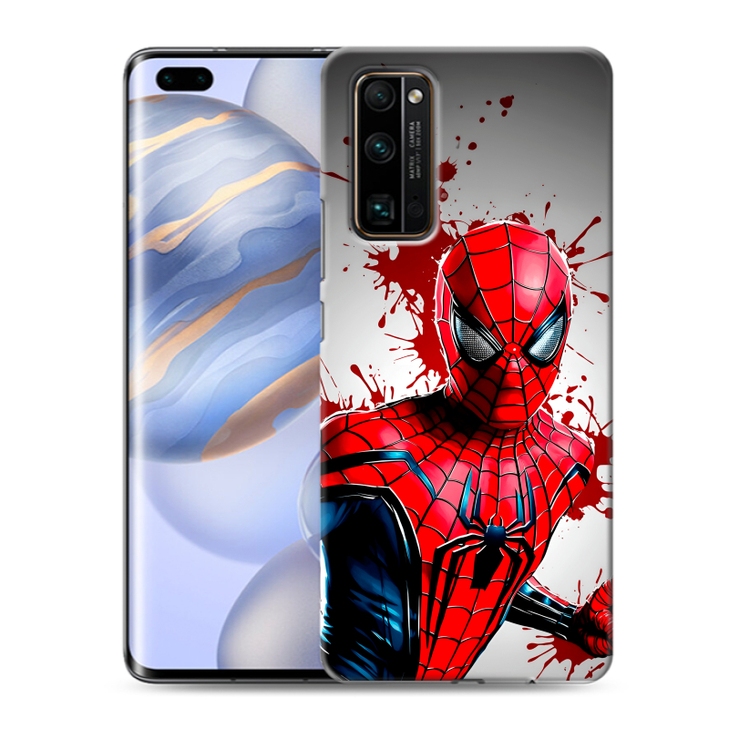 Силиконовый противоударный чехол на Huawei Honor 30 Pro с принтом Spiderman Человек паук Силиконовый противоударный чехол на Huawei Honor 30 Pro с принтом Spiderman Человек паук