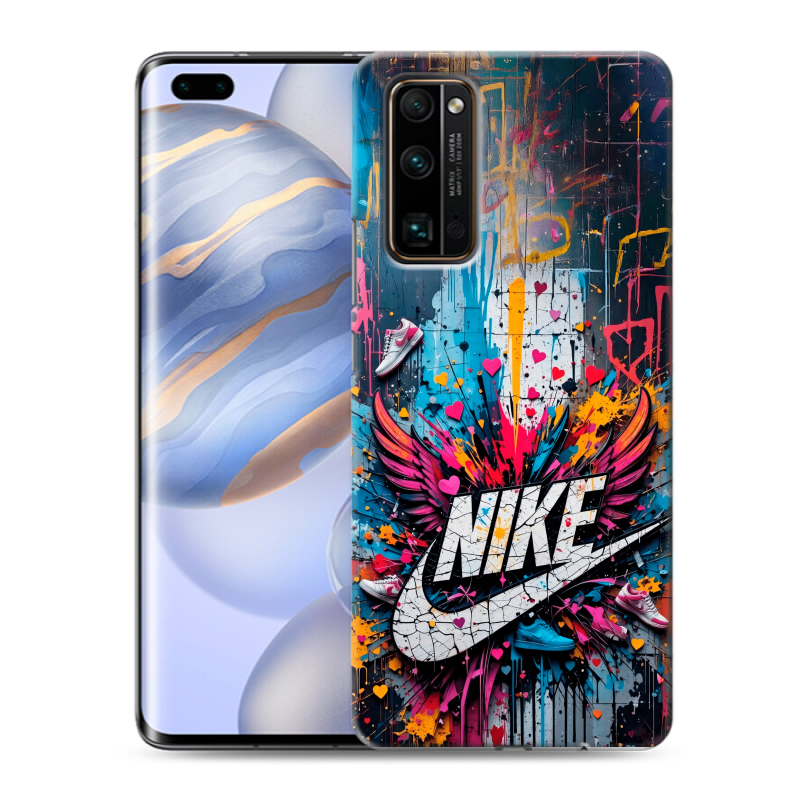 Силиконовый чехол на Huawei Honor 30 Pro с принтом Nike Найк Силиконовый чехол на Huawei Honor 30 Pro с принтом Nike Найк