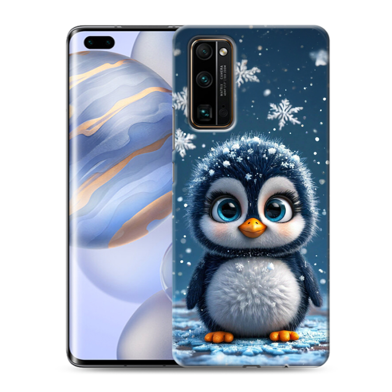 Силиконовый противоударный чехол на Huawei Honor 30 Pro с принтом Новый год Силиконовый противоударный чехол на Huawei Honor 30 Pro с принтом Новый год