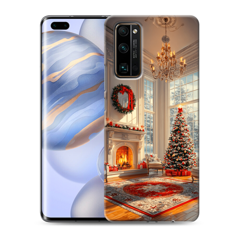 Силиконовый чехол на Huawei Honor 30 Pro с принтом Новый год Силиконовый чехол на Huawei Honor 30 Pro с принтом Новый год