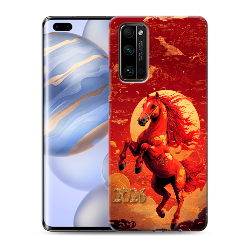 Силиконовый чехол на Huawei Honor 30 Pro с принтом Новый год Силиконовый чехол на Huawei Honor 30 Pro с принтом Новый год