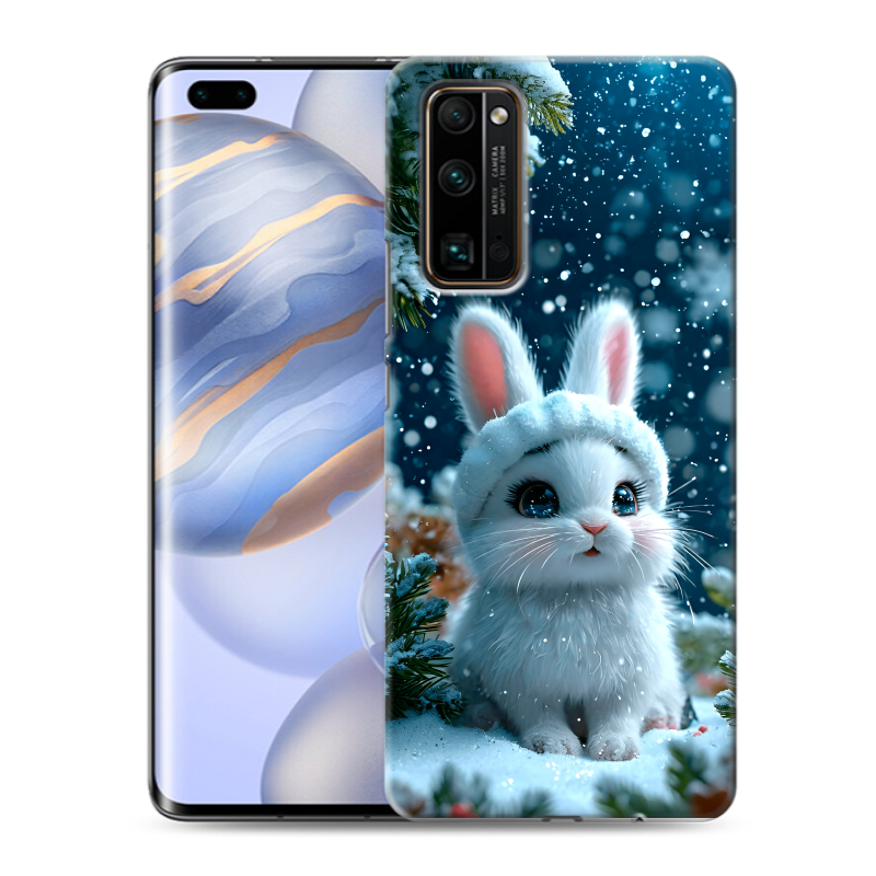 Силиконовый чехол на Huawei Honor 30 Pro с принтом Новый год Силиконовый чехол на Huawei Honor 30 Pro с принтом Новый год