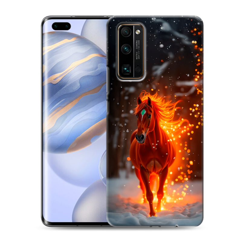 Силиконовый чехол на Huawei Honor 30 Pro с принтом Новый год Силиконовый чехол на Huawei Honor 30 Pro с принтом Новый год