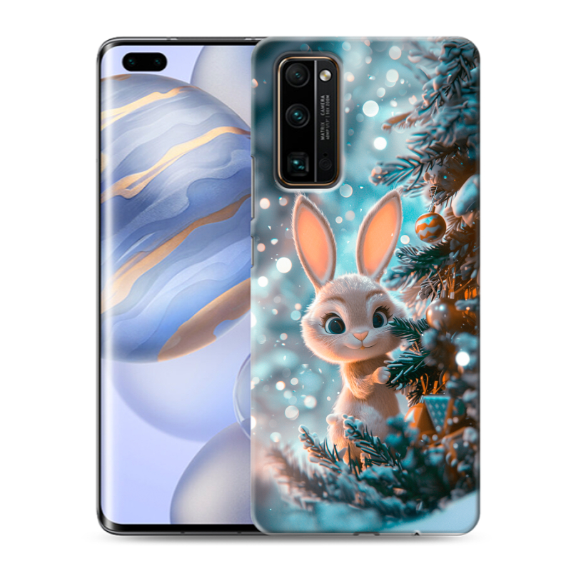 Силиконовый чехол на Huawei Honor 30 Pro с принтом Новый год Силиконовый чехол на Huawei Honor 30 Pro с принтом Новый год