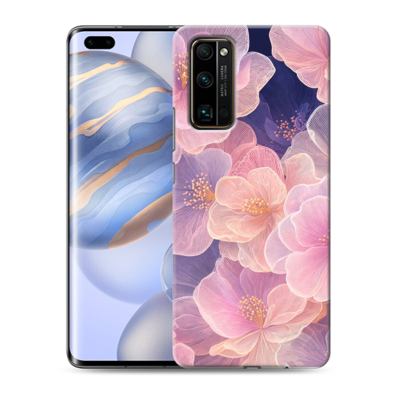 Силиконовый противоударный чехол на Huawei Honor 30 Pro с принтом женский Силиконовый противоударный чехол на Huawei Honor 30 Pro с принтом женский