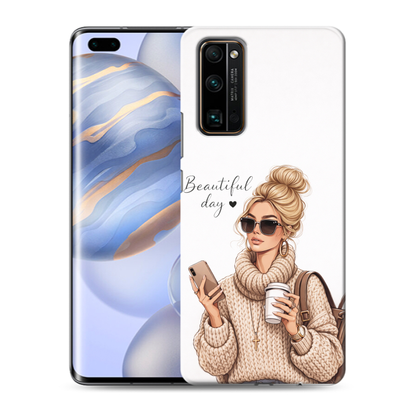 Силиконовый чехол на Huawei Honor 30 Pro с принтом женский Силиконовый чехол на Huawei Honor 30 Pro с принтом женский
