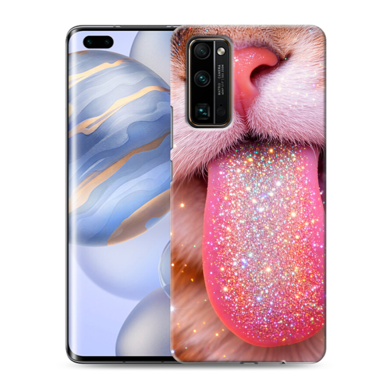 Силиконовый противоударный чехол на Huawei Honor 30 Pro с принтом для девочек Силиконовый противоударный чехол на Huawei Honor 30 Pro с принтом для девочек