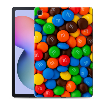Силиконовый чехол на планшета Samsung Galaxy Tab S6 Lite с принтом Конфеты