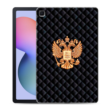 Силиконовый чехол на Samsung Galaxy Tab S6 Lite с принтом Герб России принт Силиконовый чехол на Samsung Galaxy Tab S6 Lite с принтом Герб России принт