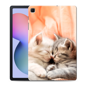 Силиконовый чехол на Samsung Galaxy Tab S6 Lite с принтом Котята